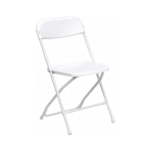 White Standard Folding Chair