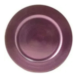 Purple  Round Lacquer Charger, 13"