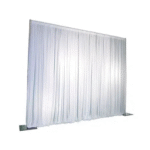 Standard White Pipe & Drape Rental  8' Tall