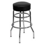 Black & Chrome Bar Stool