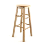 Natural Wood Bar Stool