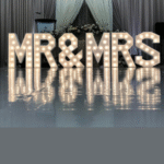 MR & MRS Marquee Letter Rental