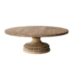 Wooden Round Cake Stand Rental - 20"