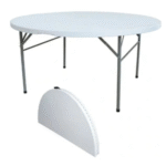 60" Round Fold in Half