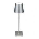 14” Cordless Table Lamp - Silver
