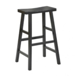 Black Wood Bar Stool