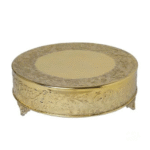 Ornate Gold Cake Stand Rental - 18"