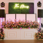 Stage Facade White w/ Greenery Insert